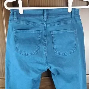 French Dressing Jeans 23 Nwot Fdj Christina Slim Leg Peacock